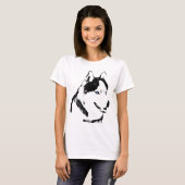Husky Shirten Dames Husky Sled Dog Shirt (Voorkant volledig)