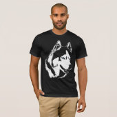 Husky Shirten Wolf Dog Unisex Shirten Dog Shirts (Voorkant volledig)