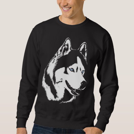 Husky Shirten Wolf Dog Unisex Shirten Dog Shirts (Voorkant)