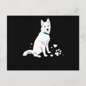 Husky Siberian Husky Sweet White Snow Dog Feestdagenkaart (Voorkant)