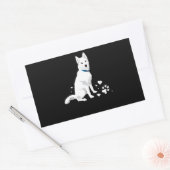 Husky Siberian Husky Sweet White Snow Dog Rechthoekige Sticker (Envelop)