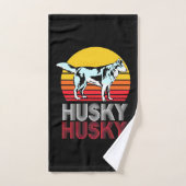 Husky Siberian Retro  Handdoek (Handdoek)