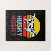 Husky Siberian Retro  Legpuzzel (Horizontaal)