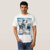 Husky siberiano t-shirt (Voorkant volledig)