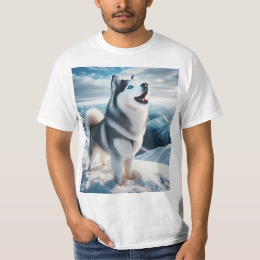 Husky siberiano t-shirt (Voorkant)