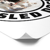 Husky Sled Dog Racing Alaskan Racers Poster (Hoek)