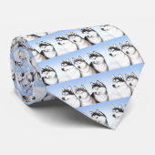 Husky Sled Dogs Stropdas (Opgerold)