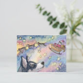 Husky Sleigh Dogs Briefkaart (Staand voorkant)