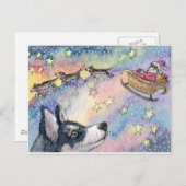Husky Sleigh Dogs Briefkaart (Voorkant / Achterkant)
