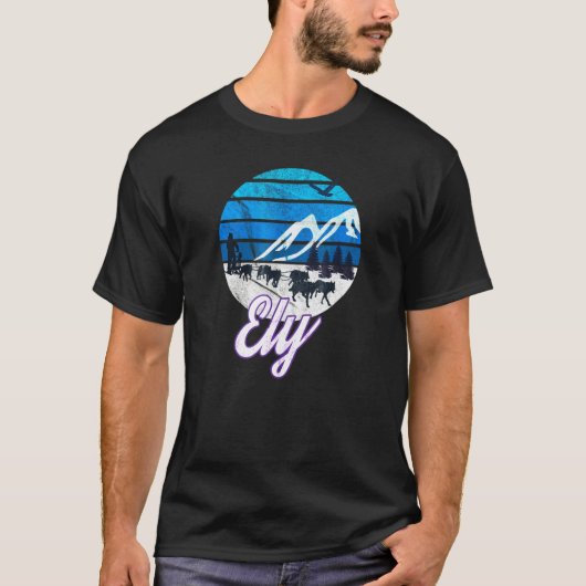 Husky Sleigh Skijoring T-shirt (Voorkant)