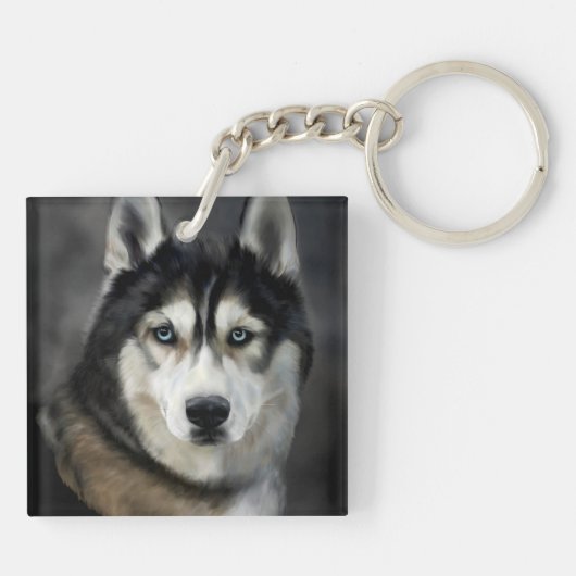 Husky Sleutelhanger (Achterkant)