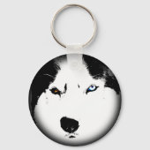 Husky Sleutelhanger Husky Malamute Dog Sleutelhang (Voorkant)