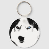 Husky Sleutelhanger Husky Malamute Dog Sleutelhang (Voorkant)