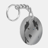Husky Sleutelhanger Husky Malamute Sleutelhanger p (Voorkant Links)