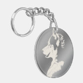 Husky Sleutelhanger Husky Malamute Sleutelhanger p (Voorkant Links)