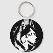 Husky Sleutelhanger Husky Malamute Sleutelhanger p (Voorkant)
