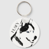 Husky Sleutelhanger Husky Malamute Sleutelhanger p (Voorkant)