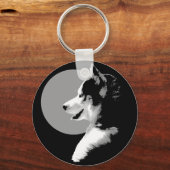 Husky Sleutelhanger Siberian Husky Malamute Dog Gi (Voorkant)