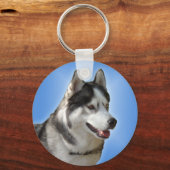 Husky Sleutelhanger Siberian Husky Malamute Dog Gi (Voorkant)