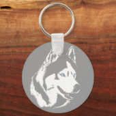 Husky Sleutelhanger Siberian Husky Malamute Dog Gi (Voorkant)