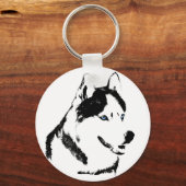 Husky Sleutelhanger Siberian Husky Malamute Dog Gi (Voorkant)