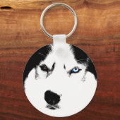 Husky Sleutelhanger Siberian Husky Malamute Gifts (Voorkant)