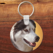 Husky Sleutelhanger Siberian Husky Malamute Gifts (Voorkant)