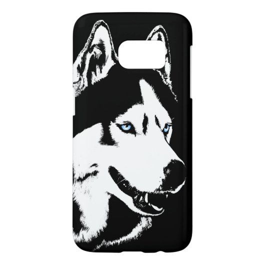 Husky Smartphone Hoesje Sled Dog Husky Hoesje (Achterkant)
