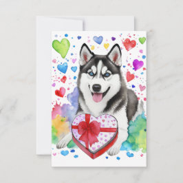 Husky Snoep hart Kaart