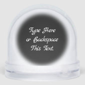 Husky Snowglobe Husky Puppy Customize Snowglobe Sneeuwbol (Achterkant)