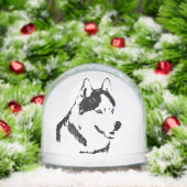 Husky Snowglobe Siberian Husky Customize Snowglobe Sneeuwbol (Kerstmis)