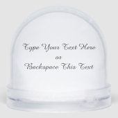 Husky Snowglobe Siberian Husky Customize Snowglobe Sneeuwbol (Achterkant)