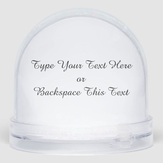 Husky Snowglobe Siberian Husky Customize Snowglobe Sneeuwbol (Achterkant)