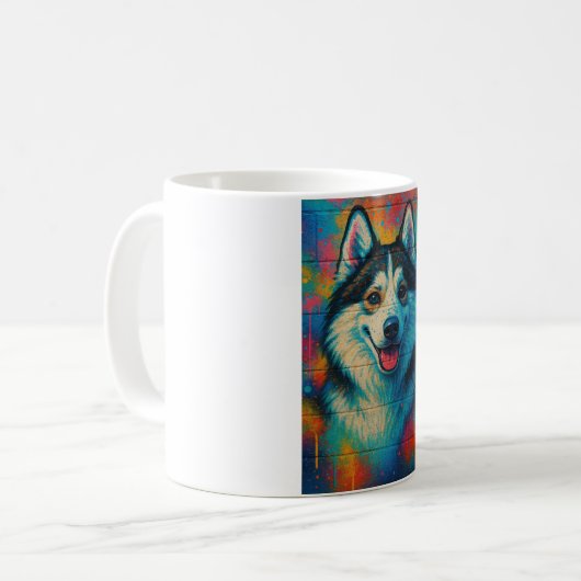 Husky-spectrum Koffiemok (Voorkant links)