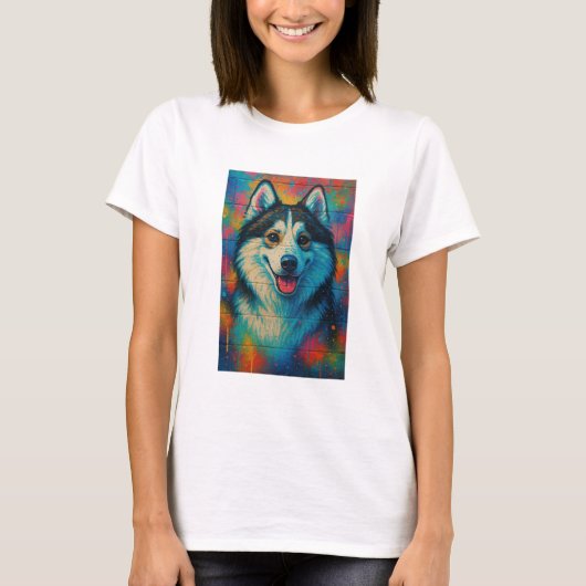 Husky-spectrum T-shirt (Voorkant)