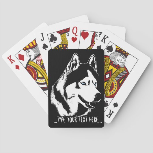 Husky Speelkaarten Personaliseer Sledehond Kaarten (Achterkant)