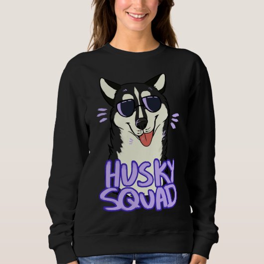 Husky Squad Black Trui (Voorkant)