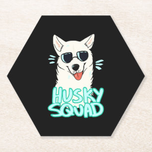 Husky Squad Mooi Kartonnen Onderzetters