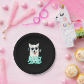 Husky Squad Mooi Papieren Bordje (Feest)
