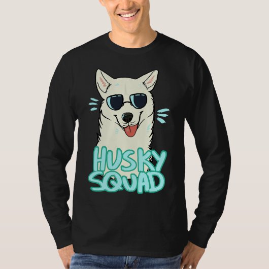 Husky Squad White T-shirt (Voorkant)