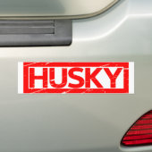 Husky Stamp Bumpersticker (Op auto)