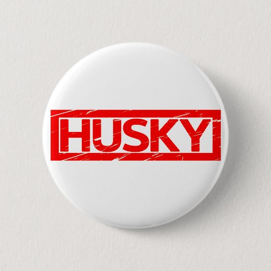 Husky Stamp Ronde Button 5,7 Cm (Voorkant)
