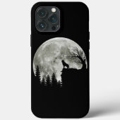 Husky Stand Op Berg Spooky Halloween Moon Case-Mate iPhone Case (Achterkant)