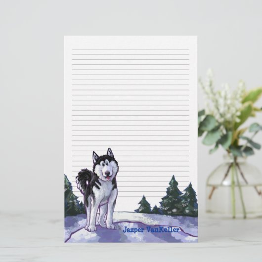 Husky Stationery Briefpapier (Staand voorkant)