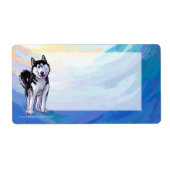 Husky Stationery Etiket (Voorkant)