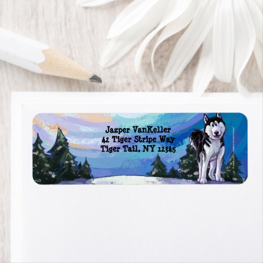 Husky Stationery Etiket (Insitu)