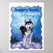 Husky Stationery Poster (Voorkant)