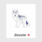 Husky Sticker (Vel)