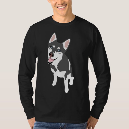 Husky Sticker T-shirt (Voorkant)