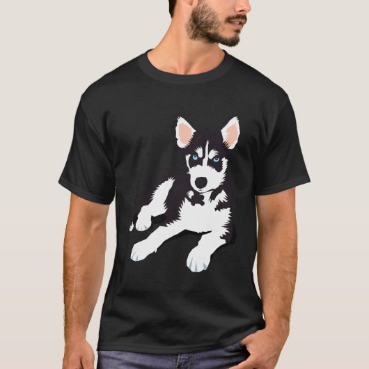 Husky Sticker T-shirt (Voorkant)